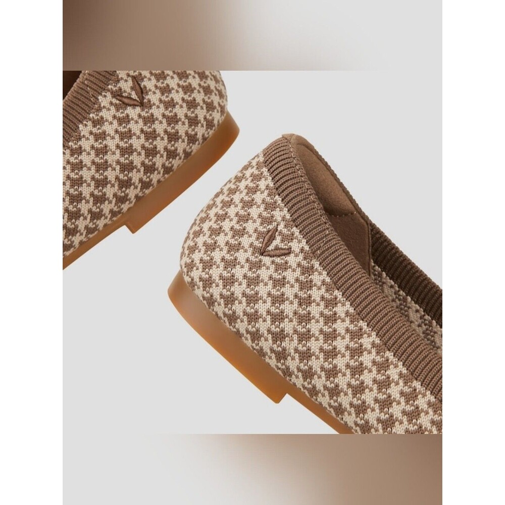 Vivaia Ballet Flats Round Toe Claire 42, 11 US Houndstooth Comfort Packable - Picture 3 of 9